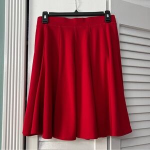 Grace Elements Vibrant Red A-Line Sweater Skirt